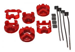 Energy Suspension Trans Mounts - Red 5.1107R