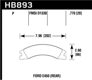 Hawk Performance Super Duty Brake Pad Sets HB893P.770