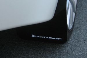 Rally Armor UR Blk Flap/Wht Logo MF10-UR-BLK/WH