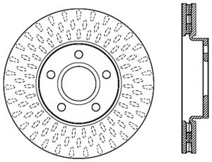 Stoptech Slotted Sport Brake Rotor 126.61100SL