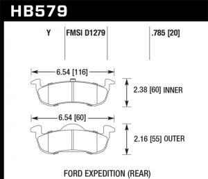 Hawk Performance LTS Brake Pads HB579Y.785