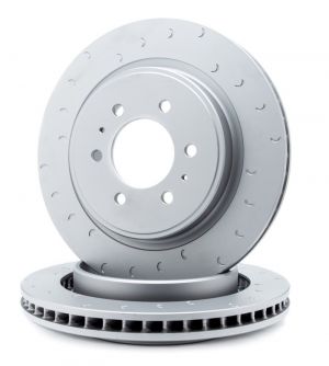 Alcon Slotted Brake Rotors DKR3430X987C