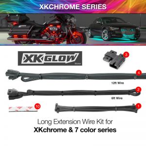 XKGLOW Extension Wire XK-4P-WIRE-KIT-CAR