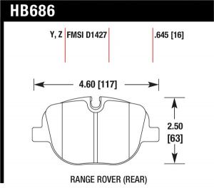 Hawk Performance LTS Brake Pads HB686Y.645
