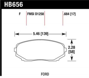 Hawk Performance HPS Brake Pad Sets HB656F.684