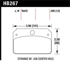 Hawk Performance DTC-30 Brake Pad Sets HB267W.480