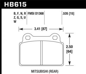 Hawk Performance HP+ Brake Pad Sets HB839N.583