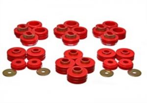 Energy Suspension Body Mounts - Red 3.4124R