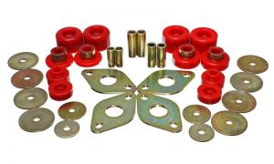 Energy Suspension Body Mounts - Red 8.4107R