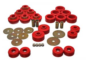 Energy Suspension Body Mounts - Red 3.4118R