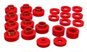Energy Suspension Body Mounts - Red 2.4102R