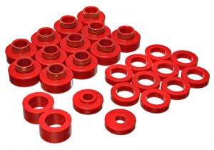 Energy Suspension Body Mounts - Red 2.4104R