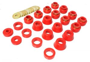 Energy Suspension Body Mounts - Red 2.4105R