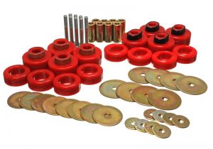 Energy Suspension Body Mounts - Red 5.4115R