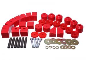 Energy Suspension Body Mounts - Red 1.4102R