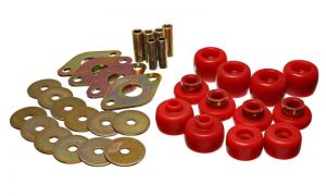 Energy Suspension Body Mounts - Red 8.4105R