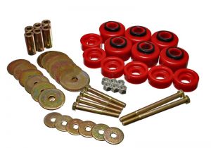Energy Suspension Body Mounts - Red 4.4113R