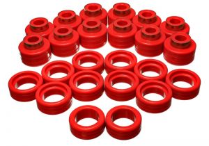 Energy Suspension Body Mounts - Red 3.4148R
