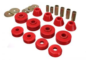 Energy Suspension Body Mounts - Red 3.4108R