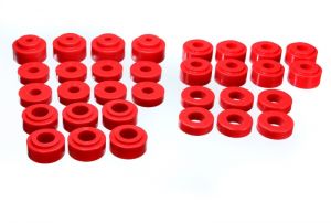 Energy Suspension Body Mounts - Red 3.4115R