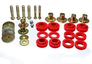 Energy Suspension Body Mounts - Red 3.4144R