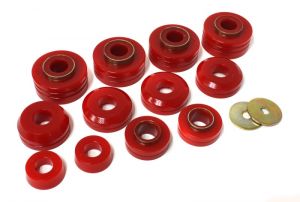 Energy Suspension Body Mounts - Red 4.4104R