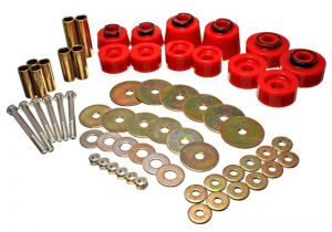 Energy Suspension Body Mounts - Red 4.4117R