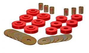 Energy Suspension Body Mounts - Red 3.4102R