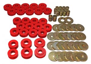 Energy Suspension Body Mounts - Red 3.4111R