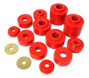 Energy Suspension Body Mounts - Red 4.4107R