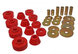 Energy Suspension Body Mounts - Red 3.4109R