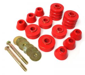 Energy Suspension Body Mounts - Red 3.4103R