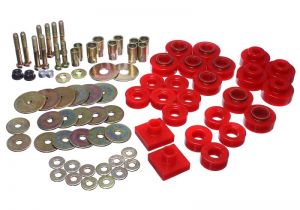 Energy Suspension Body Mounts - Red 3.4161R