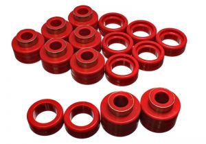 Energy Suspension Body Mounts - Red 3.4122R