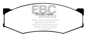 EBC Yellowstuff Brake Pad Sets DP4538R