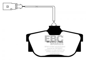 EBC Greenstuff Brake Pad Sets DP61445