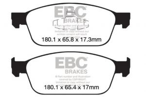 EBC Yellowstuff Brake Pad Sets DP42145R
