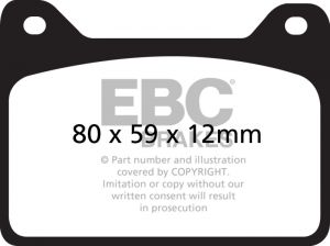 EBC Yellowstuff Brake Pad Sets DP4057R
