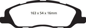 EBC Redstuff Brake Pad Sets DP31868C