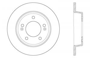 Stoptech Drilled Sport Brake Rotors 128.51043R