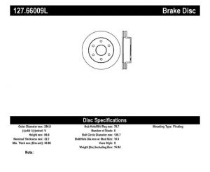 Stoptech Slot & Drill Brake Rotors 127.66009L