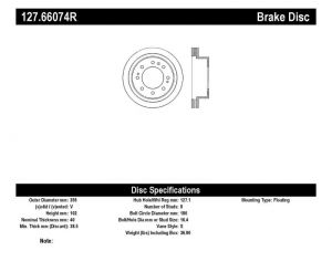 Stoptech Slot & Drill Brake Rotors 127.66074R