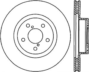 Stoptech Slotted Sport Brake Rotor 126.47022CSL