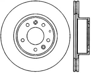Stoptech Slotted Sport Brake Rotor 126.45051CSL