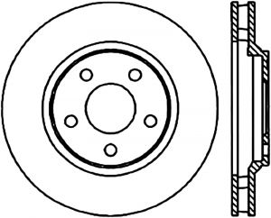 Stoptech Slotted Sport Brake Rotor 126.62055CSL