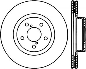 Stoptech Slotted Sport Brake Rotor 126.47012CSL