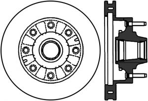 Stoptech Slotted Sport Brake Rotor 126.65073CSL