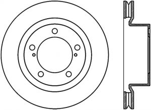 Stoptech Slotted Sport Brake Rotor 126.44162CSL