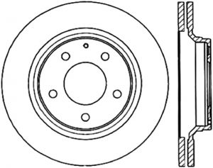 Stoptech Slotted Sport Brake Rotor 126.45052CSL