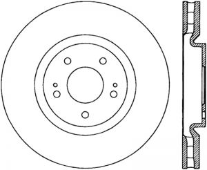 Stoptech Slotted Sport Brake Rotor 126.46064CSL